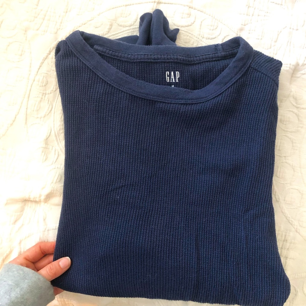 Mens Navy Cable Knit